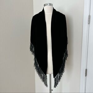 Black Velvet Shawl OS